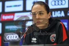 3. Liga; FC Ingolstadt 04 - MSV Duisburg; Pressekonferenz Interview Cheftrainerin Sabrina Wittmann (FCI)
