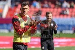 3. Liga; FC Ingolstadt 04 - FC Hansa Rostock; Lukas Fröde (34, FCI) vor dem Spiel