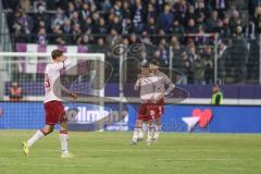 3. Liga; Erzgebirge Aue - FC Ingolstadt 04; Rote Karte Julian Kügel (29, FCI) geht vom Platz