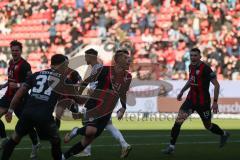 3. Liga - Saison 2024/25 - FC Ingolstadt 04 - 1. FC Saarbrücken - Der 1:0 Treffer durch Benjamin Kanuric (Nr.8 - FCI) - jubel - XXXXX - Foto: Meyer Jürgen