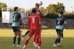 Bayernliga Nord - Saison 2023/2024 - FC Ingolstadt 04 - SSV Jahn Regensburg - Herbert Paul
 (Nr.26 - FCI U21)  - Leopold Wurm grün Regensburg - Foto: Meyer Jürgen