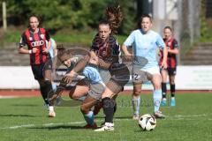 2. Bundesliga Frauen - Saison 2024/25 - FC Ingolstadt 04 Frauen - SG 99 Andernach - Stefanie Reischmann (Nr.24 - FCI Frauen) - Wäschenbach Leonie blau Andernach - Foto: Meyer Jürgen