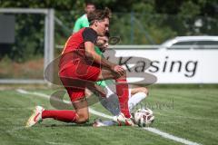 Kreisliga- Saison Saison 2026/27 -  Bernd Noll rot Kasing - Aaron Toski grün Fatih - Foto: Meyer Jürgen