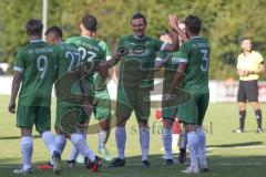 Kreisliga - Saison 2023/2024 - FC Gerolfing - Türk SV Ingolstadt - Der 2:0 Führungstreffer durch Christian Träsch grün Gerolfing - jubel - Foto: Meyer Jürgen