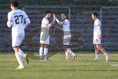 Bayernliga Nord - Saison 2025/26 - FC Ingolstadt 04 II - Würzburger FV - Der 1:0 Führungstreffer durch Edis Bakic (Nr.29 - FC Ingolstadt II) - jubel -  - XXXXX - Foto: Meyer Jürgen