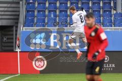 3. Liga; SV Wehen Wiesbaden - FC Ingolstadt 04; Tor Jubel Treffer Benjamin Kanuric (8, FCI) Sprung