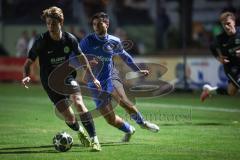 Landesliga - Saison 2026/27 - SV Manching - VFB Durach - Mark Nosdrin blau Durach  - Luca Bienert (Nr.16 - SV Manching) - Foto: Meyer Jürgen