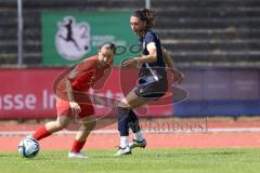 DFB - Pokal Frauen 1. Runde - Saison 2023/2024 - FC Ingolstadt 04 - FC Carl Zeiss Jena - Katharina Reikersdorfer (Nr.20 - FCI Frauen) - Julevic Merza blau Jena - Foto: Meyer Jürgen