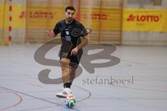 Lotto Bayern Hallencup - Vorrunde - Lindenkreuzhalle Saison 2024/25 - Türk SV Ingolstadt - FC Türk Sport Garching - Akif Abasikeles schwarz Türk Sport Garching - XXXXX - Foto: Meyer Jürgen