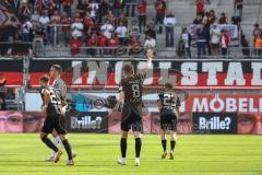 3. Liga; FC Ingolstadt 04 - SSV Ulm 1846; Tor Jubel Treffer Benjamin Kanuric (8, FCI) Fans