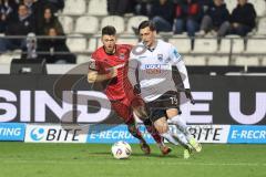 3. Liga; SSV Ulm - FC Ingolstadt 04; Meier Jonathan (19 Ulm) Linus Rosenlöcher (19, FCI)