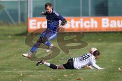 2023_10_28 - Kreisklasse - Saison 2023/24 - FC GW Ingolstadt - FC Arnsberg - Lucas Mack blau Arnsberg - Semih Soysal weiss GW Ing - Foto: Meyer Jürgen