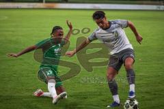 Landesliga - Saison 2026/27 - SV Manching - SC Cosmos Aystetten - Öxler Romeo (Nr.17 - SV Manching) - Durasinocic Dejan weis Aystetten  - Foto: Meyer Jürgen