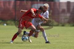 Bayernliga Nord - Saison 2024/25 - FC Ingolstadt 04 II - ASV Neumarkt - Massimo Agostinelli (Nr.15 - FCI U21) - Gümpelein Leon rot Neumarkt - Foto: Meyer Jürgen