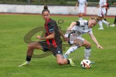 2. Bundesliga Frauen - Saison 2024/25 - FC Ingolstadt 04 Frauen - 1. FC Nürnberg - Emma Kusch (Nr.9 - FCI Frauen) - Mai Franziska weiss Nürnberg - Foto: Meyer Jürgen