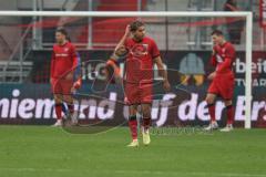 3. Liga - Saison 2025/26 - FC Ingolstadt 04 - Rot-Weiss Essen - Die Mannschaft nach dem 0:2 Führungstreffer - enttäuscht - jubel - XXXXX - Foto: Meyer Jürgen