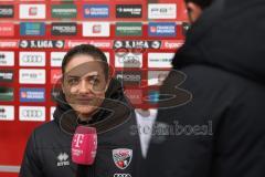 3. Liga - Saison 2025/26 - FC Ingolstadt 04 - VFB Stuttgart II - Cheftrainerin Sabrina Wittmann (FCI)   im Interview mit Magenta Sport - - XXXXX - Foto: Meyer Jürgen