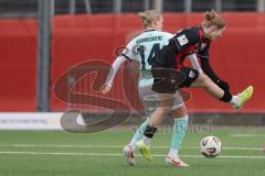 2. Bundesliga Frauen - Saison 2025/26 - FC Ingolstadt 04 Frauen - SG Andernach - Nina Penzkofer (Nr.29 - FC Ingolstadt Frauen I) - Krumscheid Sarah grün Andernach  - Foto: Meyer Jürgen