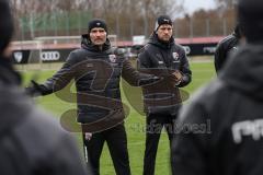 3. Liga; FC Ingolstadt 04 - Neuer Trainer Cheftrainer Guerino Capretti (FCI), erstes Training, Co-Trainer Thomas Karg (FCI)