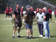 Testspiel - Saison 2026/27 - VFB Eichstätt - FC Ingolstadt 04 - Torwarttrainer Alexander Kunze (FCI) - Vorsitzender des Vorstandes Peter  Jackwerth (FCI) - Scouting/Kaderplanung Rigo Hof (FCI) - Geschäftsführer Sport/Kommunikation Harald Gärtner (FCI) - F