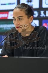 3. Liga; FC Ingolstadt 04 - SV Waldhof Mannheim; Pressekonferenz Interview Cheftrainerin Sabrina Wittmann (FCI)