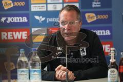 3. Liga; TSV 1860 München - FC Ingolstadt 04; Interview Pressekonferenz Cheftrainer Markus Kauczinski (TSV)