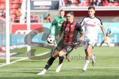 3. Liga; FC Ingolstadt 04 - SC Verl; Torchance Pascal Testroet (37, FCI) Kammerbauer Patrick (8 SCV) Torwart Schulze Philipp (1 SCV)