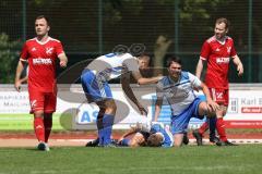 Relegation - Saison 2022/2023 - TSV Baar/Ebenhausen - TV Münchsmünster - Der 0:1 Führungstreffer durch Moritz Feigl Münchsmünster - jubel - Dennis Fuchs weiss #8 Münchsmünster - - Foto: Meyer Jürgen