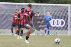 Bayernliga Nord - Saison 2024/25 - FC Ingolstadt 04 II - FC Münchberg - Valentin Hoti (Nr.6 - FCI U21) - XXXXX - Foto: Meyer Jürgen