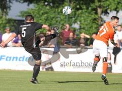 Relegation zur Kreisklasse - Saison 2025/26 - TSV Gaimersheim II - SC Irgertsheim  - Simon Gelbmann schwarz Gaimersheim - Deniz Tasgin orange Irgertsheim