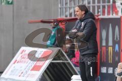 2.BL; FC Ingolstadt 04 - SC Paderborn 07; Cheftrainer Rüdiger Rehm (FCI) an der Seitenlinie, Spielerbank