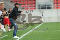 3. Liga; FC Ingolstadt 04 - Rot-Weiss Essen; an der Seitenlinie, Spielerbank Cheftrainer Achim Beierlorzer (FCI)