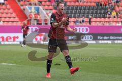 3.Liga - Saison 2023/2024 - FC Ingolstadt 04 -  1. FC Saarbrücken - Jannik Mause (Nr.7 - FCI) - ärgert sich - Foto: Meyer Jürgen