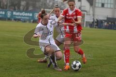 DFB -Pokal Frauen - Saison 2025/26 - FC Ingolstadt 04 Frauen - FC Bayern München - Lea Wolski (Nr.5 - FC Ingolstadt Frauen I) - Naschenweng Katharina rot Bayern - Foto: Meyer Jürgen