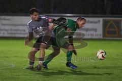 A-Klasse - Saison 2024/25 - FC Gerolfing II - TV 1861 Ingolstadt - Angelo Boharu grau Ingolstadt - Ralf Rachl grün Gerolfing - Foto: Meyer Jürgen