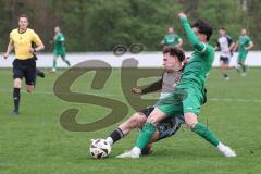 Bezirksliga - Saison 2025/26 - TSV Ober./Unterhaunstadt - FC Gerolfing - Ahmet Altay (Nr.25 - FC Gerolfing) - Fabio Udella grau Ober./Unterhaunstadt - Foto: Meyer Jürgen