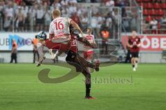 Toto-Pokal - Saison 2023/2024 - FC Ingolstadt 04 - Jahn Regensburg - Louis Breunig (Nr.16 - Regensburg) - Daouda Beleme (Nr.9 - FCI) - Foto: Meyer Jürgen