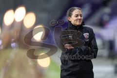 3. Liga; Erzgebirge Aue - FC Ingolstadt 04; Cheftrainerin Sabrina Wittmann (FCI) vor dem Spiel