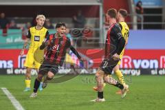 3. Liga; FC Ingolstadt 04 - Borussia Dortmund II; Deniz Zeitler (38, FCI) Tor Jubel Treffer Anschluß 1:2 Jessen Niklas (29 BVB2)