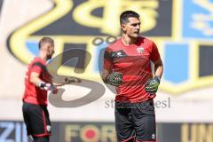 3. Liga; 1. FC Saarbrücken - FC Ingolstadt 04 - vor dem Spiel Torwart Simon Simoni (41, FCI)