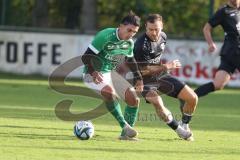 Bezirksliga - Saison 2024/25 - FC Gerolfing - TSV Gaimersheim - Anastasios Porfyriadis (Nr.27 - FC Gerolfing) - Thomas Schreiner (Nr.27 - TSV Gaimersheim) - Foto: Meyer Jürgen