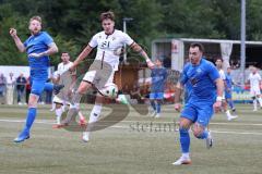 Toto - Pokal - Saison 2024/25 - DJK Hein - FC Ingolstadt 04 -  - Tim Heike (Nr.9 - FCI) - Lukas Elbert (Nr.10 - DJK Hain) links - Foto: Meyer Jürgen