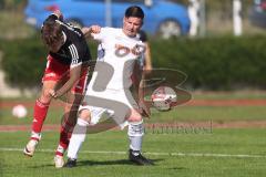 Kreisklasse - Saison 2024/25- TSV Gaimersheim II - SV Buxheim-  - Bastian Auerbach schwarz Gaimersheim - Maximilian Crusius weiss Buxheim - Foto: Meyer Jürgen