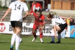 2023_10_22 - 2. Bundesliga - Saison 2023/24 - FC Ingolstadt 04 Frauen - FSV Gütersloh - Ivana Slipcevic (Nr.8 - FCI Frauen) - Leubner Ronja weiss Gütersloh - Foto: Meyer Jürgen