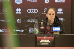3. Liga - Saison 2024/25 - FC Ingolstadt 04 - SV Wehen Wiesbaden - PK nach dem Spiel - Cheftrainerin Sabrina Wittmann (FCI) - XXXXX - Foto: Meyer Jürgen