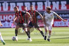 3. Liga; FC Ingolstadt 04 - Rot-Weiss Essen; David Kopacz (29, FCI) Max Besuschkow (17, FCI) Wintzheimer Manuel (25 RWE)