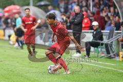 Toto Pokal; FC Sportfreunde Schwaig - FC Ingolstadt 04; Yann Sturm (7, FCI) Regen Pfützen