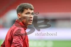 3. Liga; FC Ingolstadt 04 - 1. FC Saarbrücken; vor dem Spiel Torwart David Klein (47, FCI)