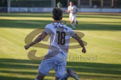 Landesliga - Saison 2026/27 - SV Manching - VFR Neuburg - Der 1:0 Ausgleichstreffer durch Rampertshammer Daniel weiss Neuburg - jubel - XXXXX - Foto: Meyer Jürgen