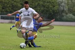 Kreisklasse -  Saison 2023/2024 - TSV Ingolstadt Nord - TSV Großmehring - Sebastian Eisenberger weiss Großmehring - Andreas Tebbe blau Ing Nord - Foto: Meyer Jürgen